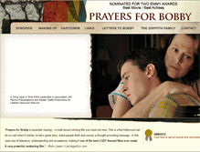 Tablet Screenshot of prayersforbobby.com